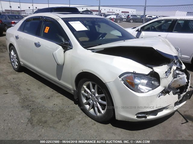 1G1ZG5E72CF203648 - 2012 CHEVROLET MALIBU LTZ WHITE photo 1