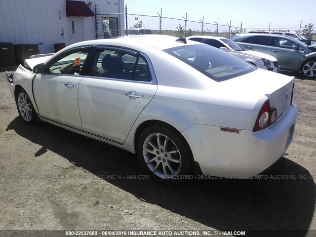1G1ZG5E72CF203648 - 2012 CHEVROLET MALIBU LTZ WHITE photo 3