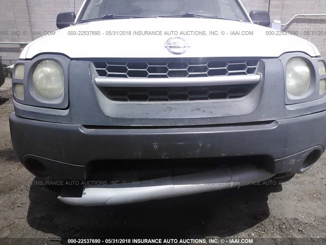 5N1ED28Y22C500173 - 2002 NISSAN XTERRA XE/SE WHITE photo 6