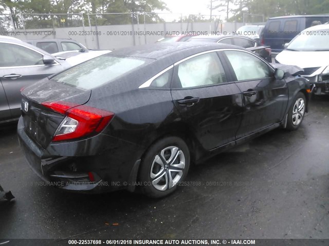 2HGFC2F53HH551712 - 2017 HONDA CIVIC LX BLACK photo 4