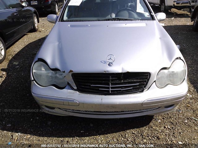 WDBRF64J63F380781 - 2003 MERCEDES-BENZ C 320 SILVER photo 10