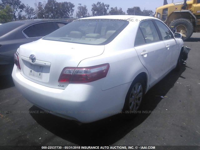 4T1BE46K48U761043 - 2008 TOYOTA CAMRY CE/LE/XLE/SE WHITE photo 4