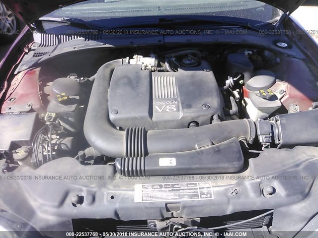 1LNHM87A7YY841990 - 2000 LINCOLN LS MAROON photo 10