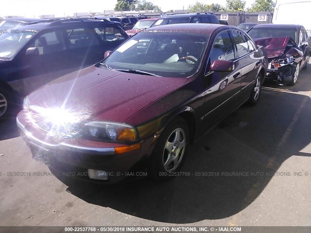 1LNHM87A7YY841990 - 2000 LINCOLN LS MAROON photo 2