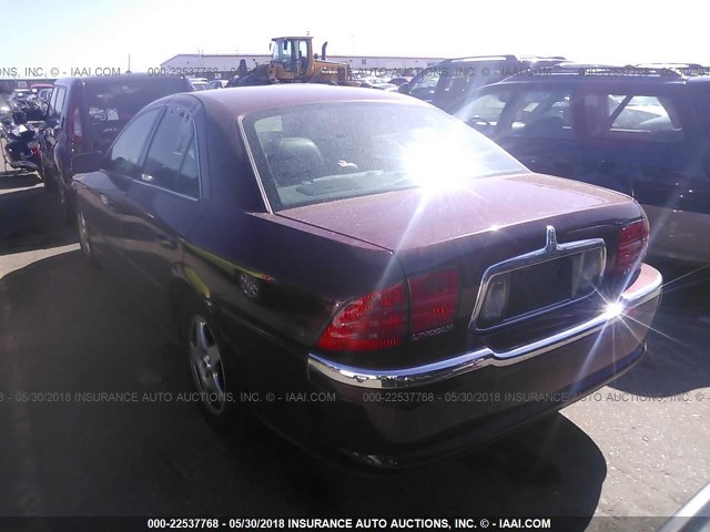 1LNHM87A7YY841990 - 2000 LINCOLN LS MAROON photo 3