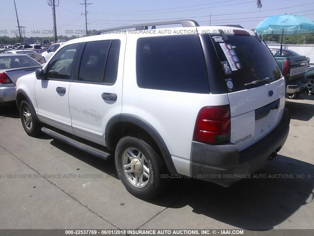 1FMZU62K93ZA62974 - 2003 FORD EXPLORER XLS/XLS SPORT WHITE photo 3