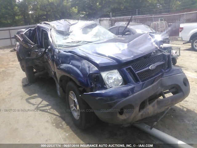 1FMZU67K64UB85784 - 2004 FORD EXPLORER SPORT TR  BLUE photo 1