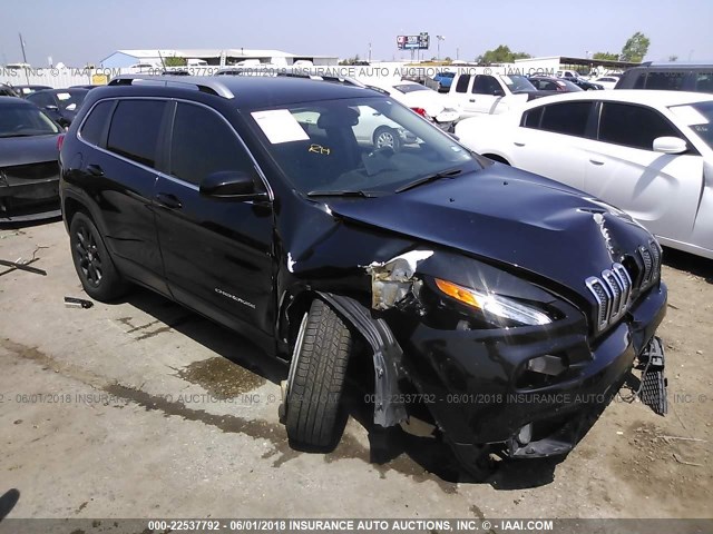 1C4PJLCB3FW683490 - 2015 JEEP CHEROKEE LATITUDE BLACK photo 1