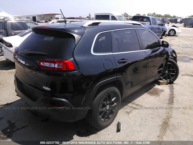 1C4PJLCB3FW683490 - 2015 JEEP CHEROKEE LATITUDE BLACK photo 4