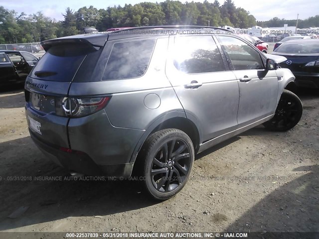 SALCR2BG0HH700695 - 2017 LAND ROVER DISCOVERY SPORT HSE GRAY photo 4