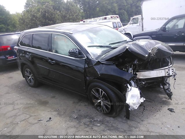 5TDJKRFH8GS353934 - 2016 TOYOTA HIGHLANDER XLE შავი ფოტო 1