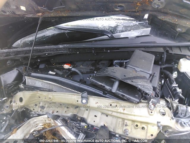 5TDJKRFH8GS353934 - 2016 TOYOTA HIGHLANDER XLE შავი ფოტო 10