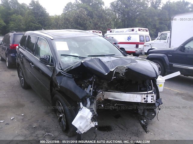 5TDJKRFH8GS353934 - 2016 TOYOTA HIGHLANDER XLE შავი ფოტო 6