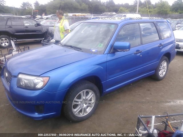 JF1SG66688H706624 - 2008 SUBARU FORESTER SPORTS 2.5X/SPORTS 2.5XT BLUE photo 2