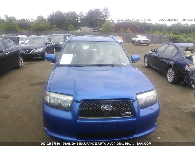 JF1SG66688H706624 - 2008 SUBARU FORESTER SPORTS 2.5X/SPORTS 2.5XT BLUE photo 6