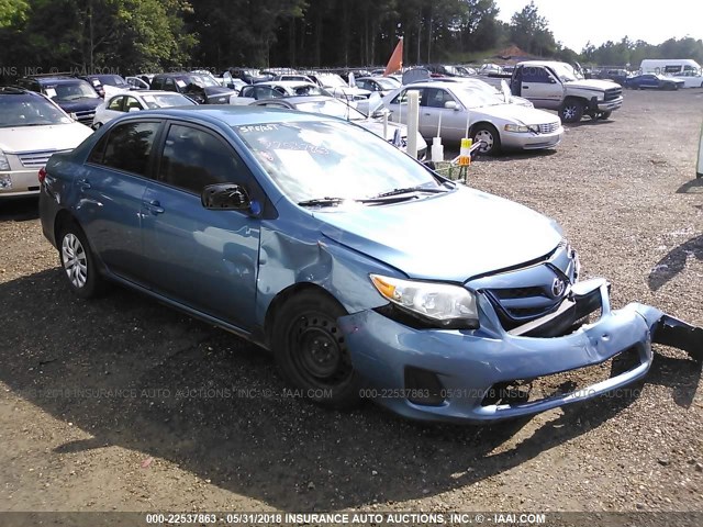 5YFBU4EE3CP034551 - 2012 TOYOTA COROLLA S/LE BLUE photo 1