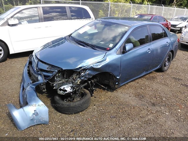 5YFBU4EE3CP034551 - 2012 TOYOTA COROLLA S/LE BLUE photo 2