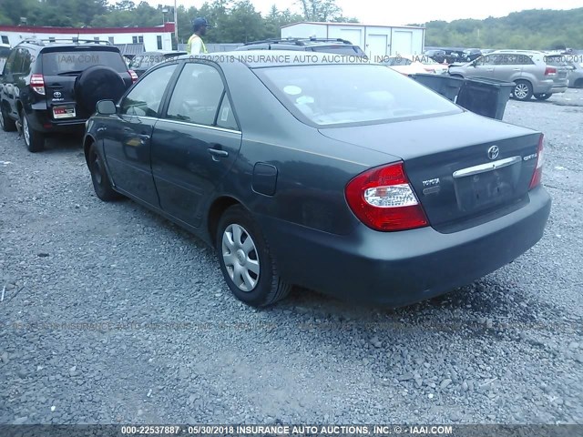 4T1BE32K64U298400 - 2004 TOYOTA CAMRY LE/XLE/SE GREEN photo 3