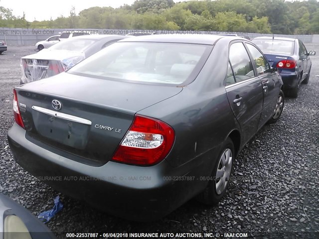 4T1BE32K64U298400 - 2004 TOYOTA CAMRY LE/XLE/SE GREEN photo 4