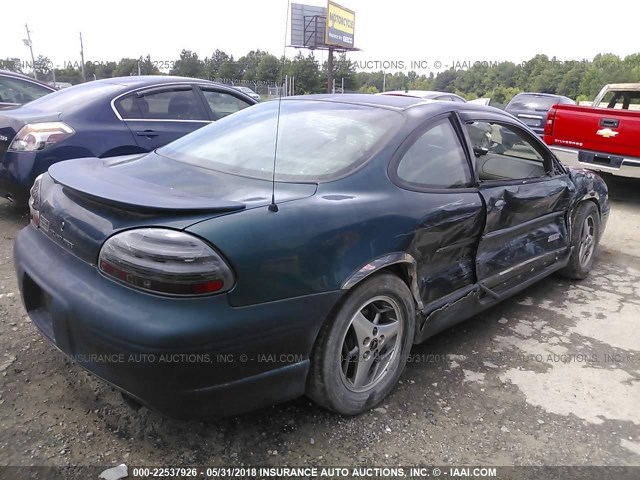 1G2WP1212VF276447 - 1997 PONTIAC GRAND PRIX GTP TEAL photo 4