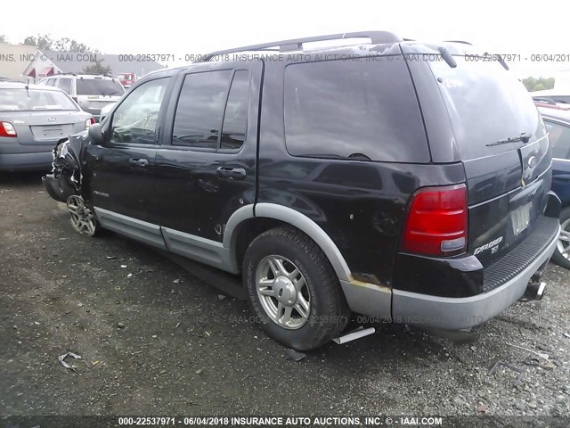 1FMZU73E82ZB61685 - 2002 FORD EXPLORER XLT BLACK photo 3