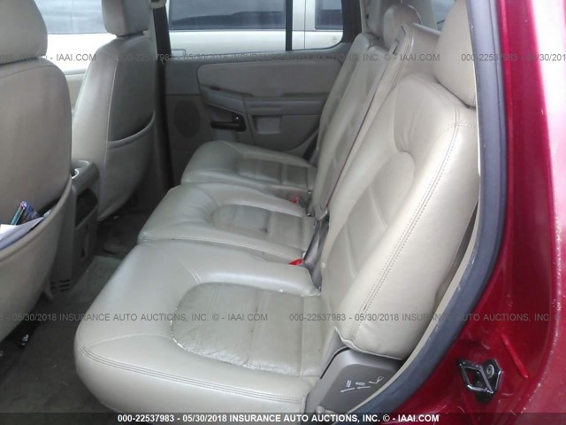1FMZU63K05UA31630 - 2005 FORD EXPLORER XLT/XLT SPORT/NBX 红色 照片 8