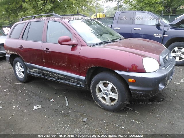 KM8SC73D03U406988 - 2003 HYUNDAI SANTA FE GLS/LX BURGUNDY photo 1