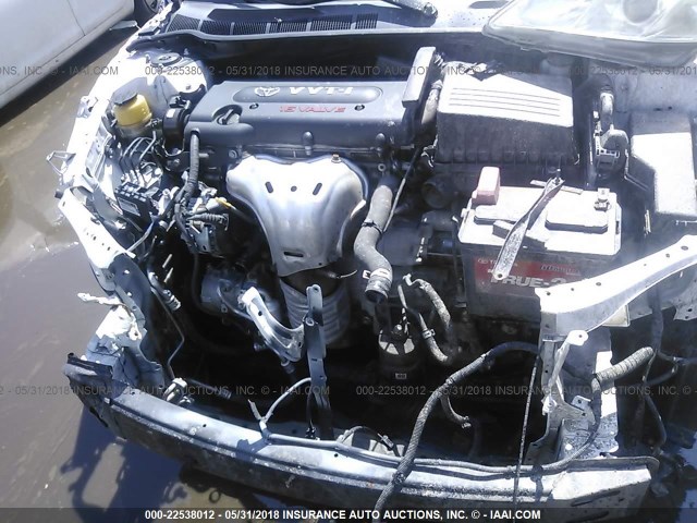 4T1BE46K68U777017 - 2008 TOYOTA CAMRY CE/LE/XLE/SE WHITE photo 10