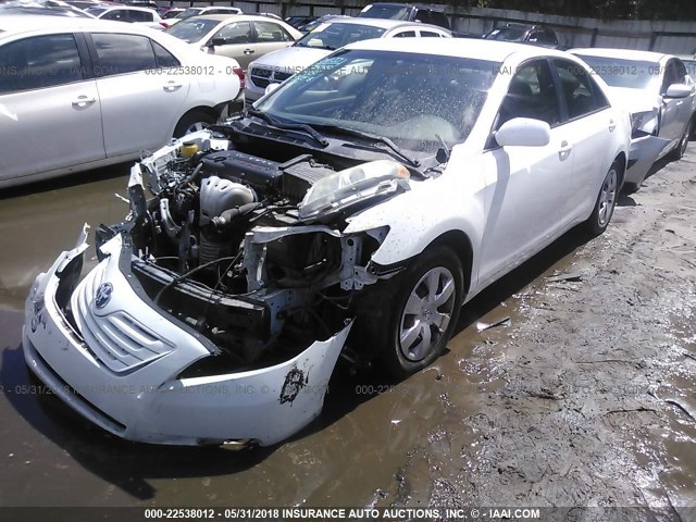 4T1BE46K68U777017 - 2008 TOYOTA CAMRY CE/LE/XLE/SE WHITE photo 2