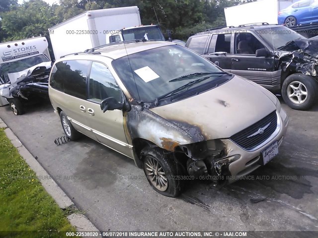 1C4GP44G8YB633791 - 2000 CHRYSLER TOWN & COUNTRY LX GOLD photo 1