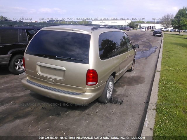 1C4GP44G8YB633791 - 2000 CHRYSLER TOWN & COUNTRY LX GOLD photo 4