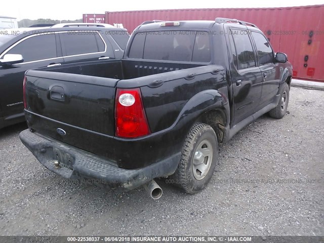 1FMZU67E51UC66149 - 2001 FORD EXPLORER SPORT TR  BLACK photo 4