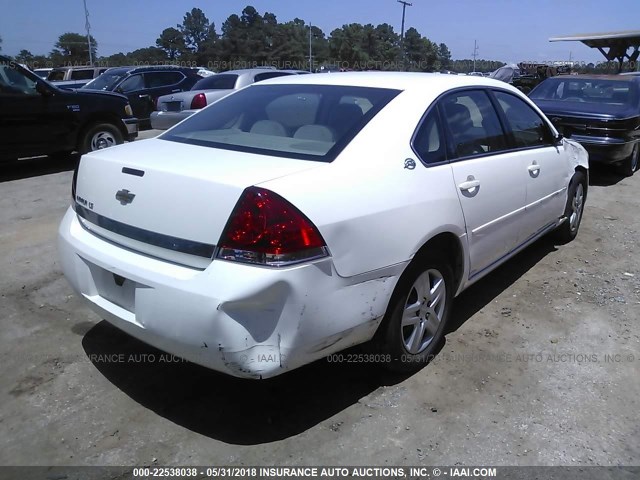 2G1WB55K569212685 - 2006 CHEVROLET IMPALA LS WHITE photo 4