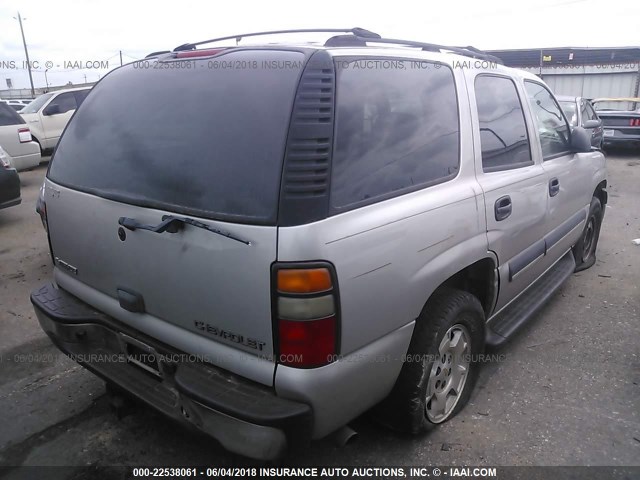 1GNEC13Z24R123336 - 2004 CHEVROLET TAHOE C1500 GRAY photo 4