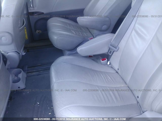 5TDYK3DC6DS344308 - 2013 TOYOTA SIENNA XLE/LIMITED RED photo 8