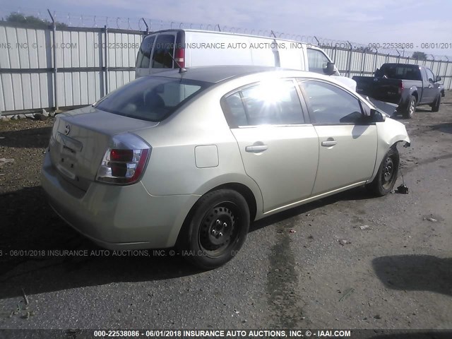 3N1AB61E98L611626 - 2008 NISSAN SENTRA 2.0/2.0S/2.0SL GOLD photo 4