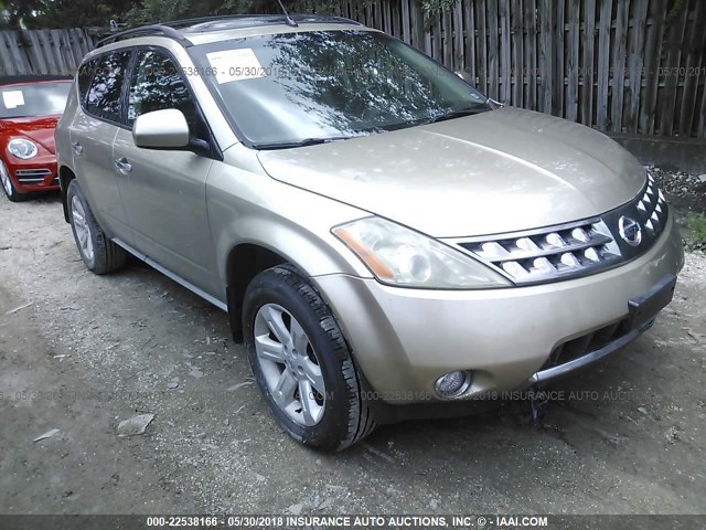 JN8AZ08T26W416747 - 2006 NISSAN MURANO SL/SE/S GOLD photo 1