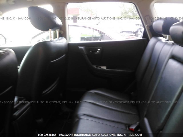 JN8AZ08T26W416747 - 2006 NISSAN MURANO SL/SE/S GOLD photo 8