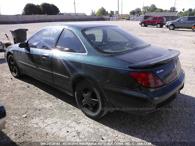 19UYA2258VL005829 - 1997 ACURA 3.0CL GREEN photo 3