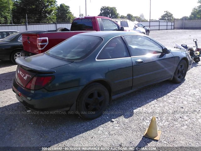 19UYA2258VL005829 - 1997 ACURA 3.0CL GREEN photo 4