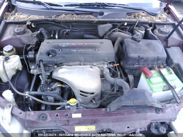 4T1BE32KX4U303954 - 2004 TOYOTA CAMRY LE/XLE/SE 栗色 照片 10