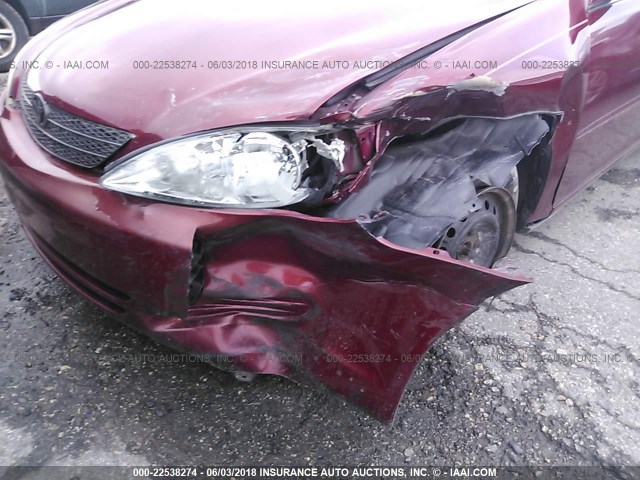 4T1BE32KX4U303954 - 2004 TOYOTA CAMRY LE/XLE/SE 栗色 照片 6