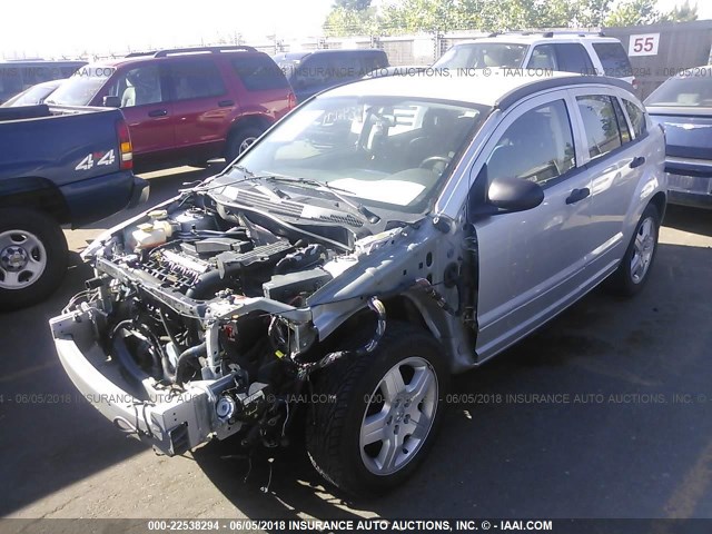 1B3HB48B78D703627 - 2008 DODGE CALIBER SXT SILVER photo 2