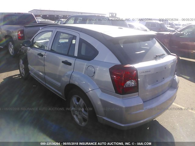 1B3HB48B78D703627 - 2008 DODGE CALIBER SXT SILVER photo 3