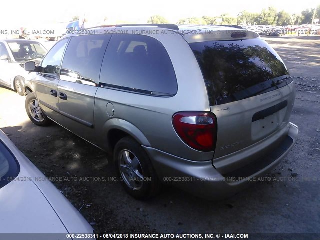 1D4GP24R15B331554 - 2005 DODGE GRAND CARAVAN SE BEIGE photo 3