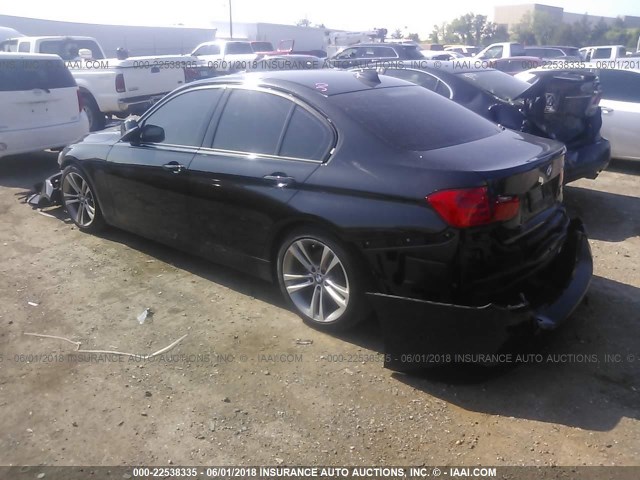 WBA3D3C59EK155682 - 2014 BMW 328 D BLACK photo 3