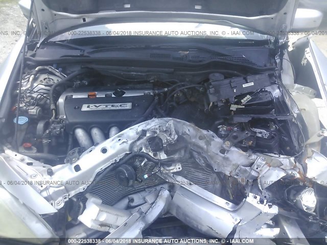 1HGCM55304A107875 - 2004 HONDA ACCORD LX SILVER photo 10