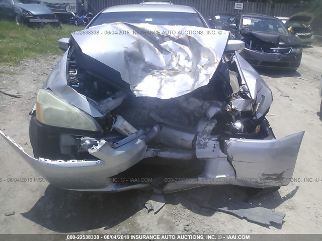 1HGCM55304A107875 - 2004 HONDA ACCORD LX SILVER photo 6