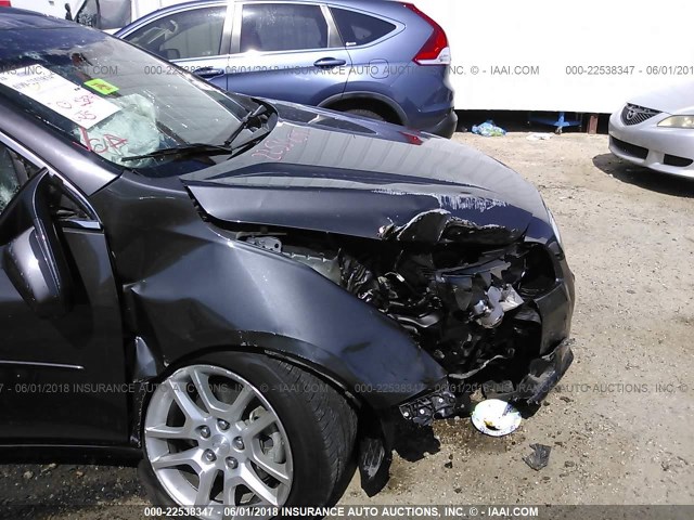 1G11D5SR6DF195096 - 2013 CHEVROLET MALIBU 1LT 灰色 照片 6