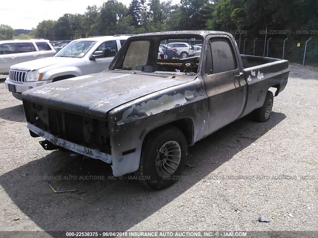 2GCCC14H7F1130803 - 1985 CHEVROLET C10 BLACK photo 2